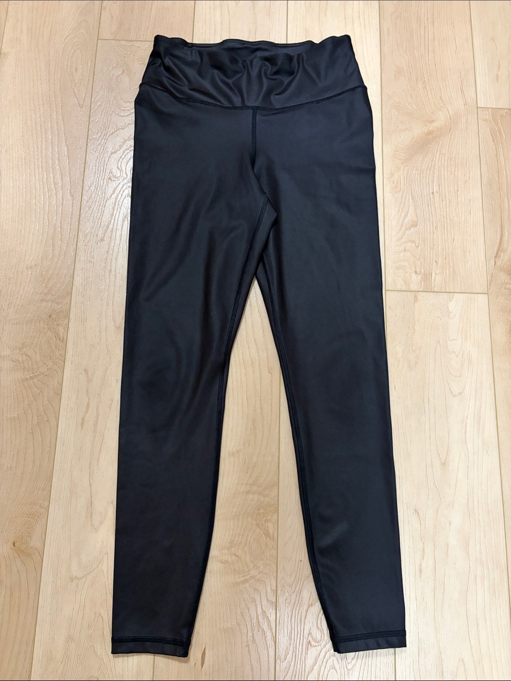 GapFit Recycled Power Full Length Leggings, Faux Leather, sz S